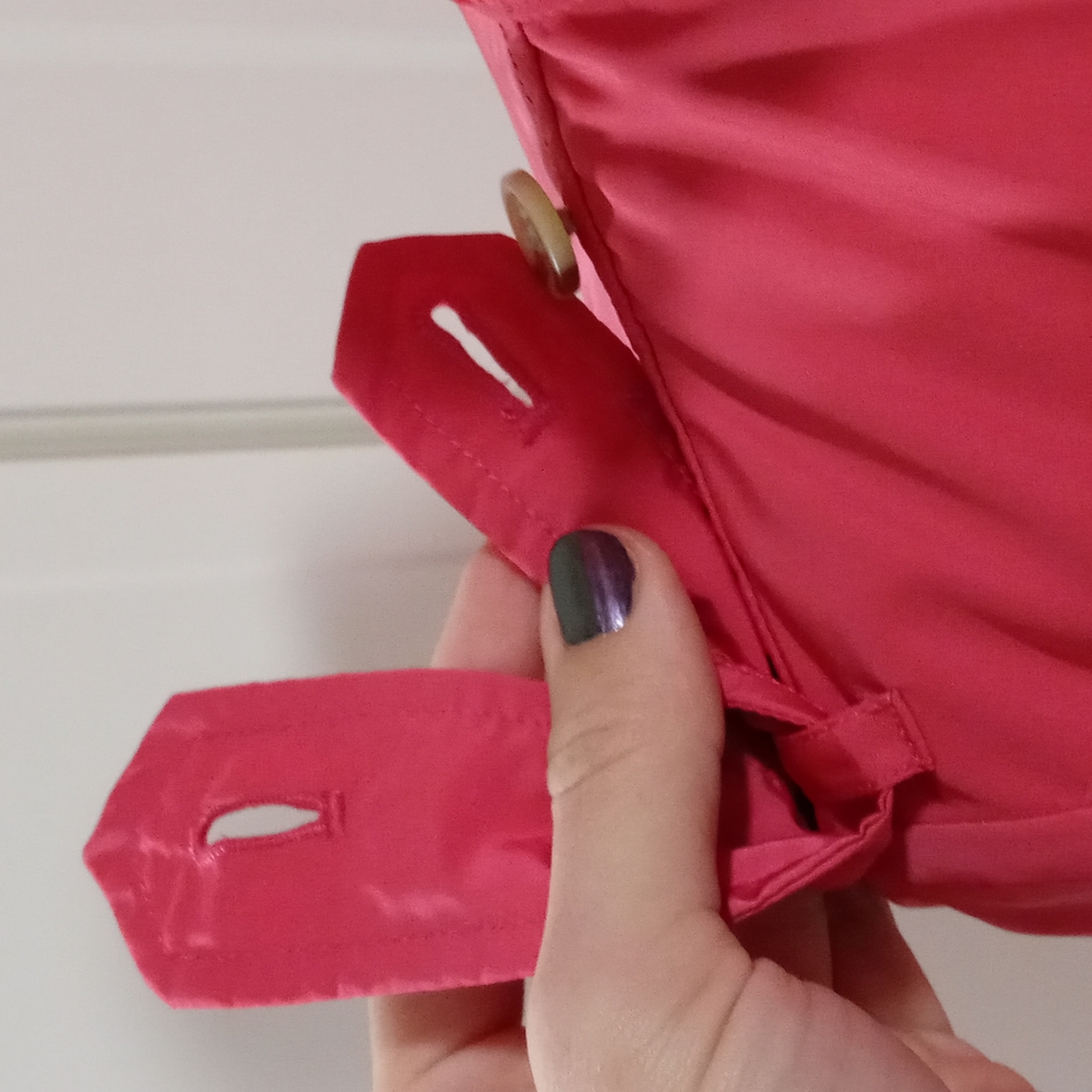 ๐ดSOLD๐ด๐Swiss Exclusive RARE Ralph Lauren๐ - Fuchsia Peplum Raincoat - Picture 7 of 16